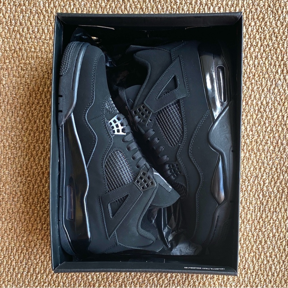 Brand New Retro 4 Black Cat (2020) -Men’s Athletic Sneakers Shoes - Picture 5 of 5